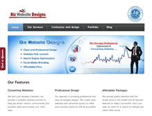 Tablet Screenshot of bizwebsitedesigns.com